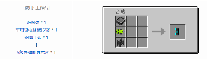 我的世界HBM的核科技导弹合成表大全