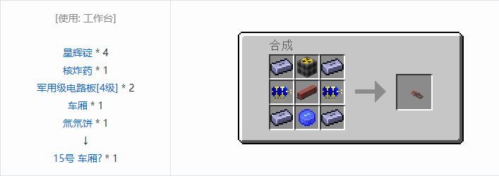 我的世界HBM的核科技导弹合成表大全