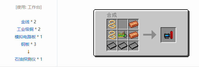 我的世界HBM的核科技工具合成表大全
