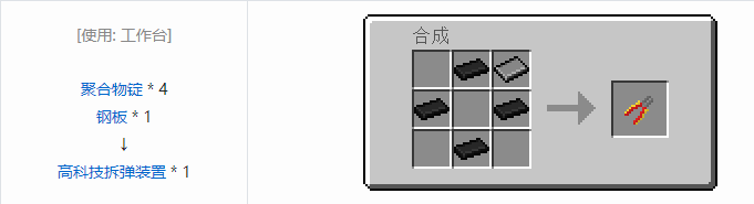 我的世界HBM的核科技工具合成表大全