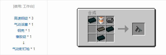 我的世界HBM的核科技工具合成表大全