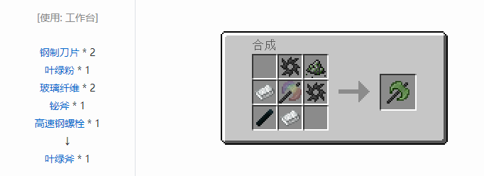 我的世界HBM的核科技工具合成表大全