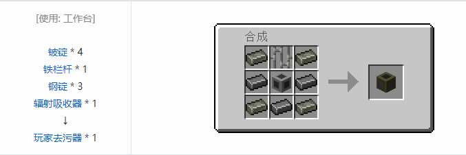 我的世界HBM的核科技模组功能性方块合成表大全