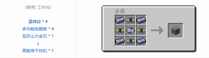 我的世界HBM的核科技模组功能性方块合成表大全
