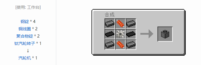 我的世界HBM的核科技模组功能性方块合成表大全