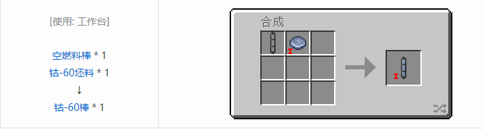 我的世界HBM的核科技模组燃料棒合成表大全