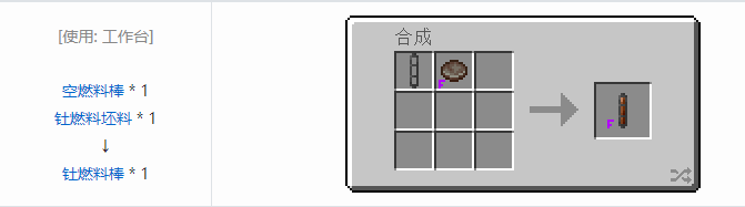 我的世界HBM的核科技模组燃料棒合成表大全