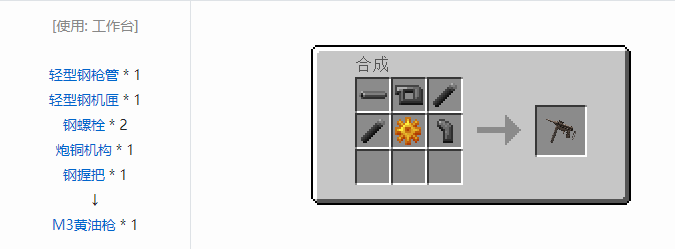 我的世界HBM的核科技模组武器合成表大全