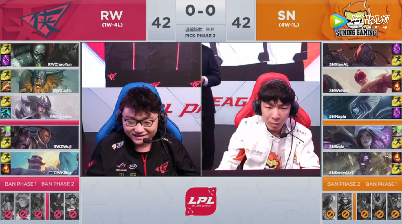 2019LPL春季赛常规赛2月19日RW VS SN比赛视频回顾