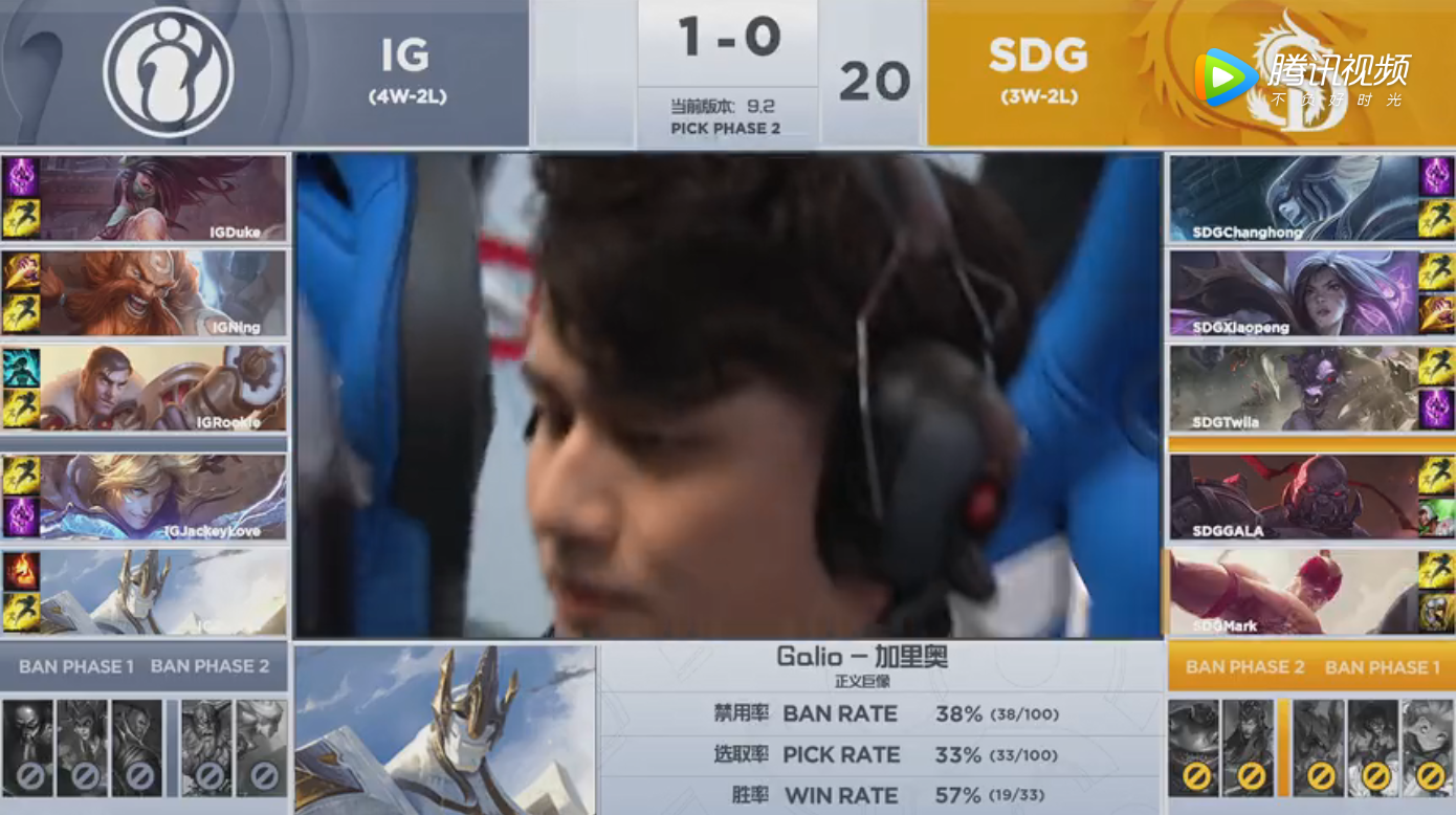 2019LPL春季赛常规赛2月22日IG VS SDG比赛视频回顾