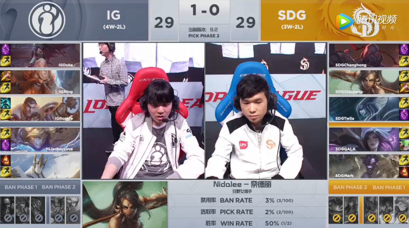 2019LPL春季赛常规赛2月22日IG VS SDG比赛视频回顾