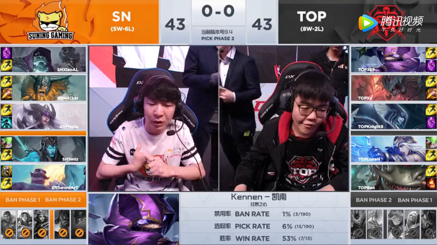 2019LPL春季赛常规赛3月12日SN vs TOP比赛视频回顾