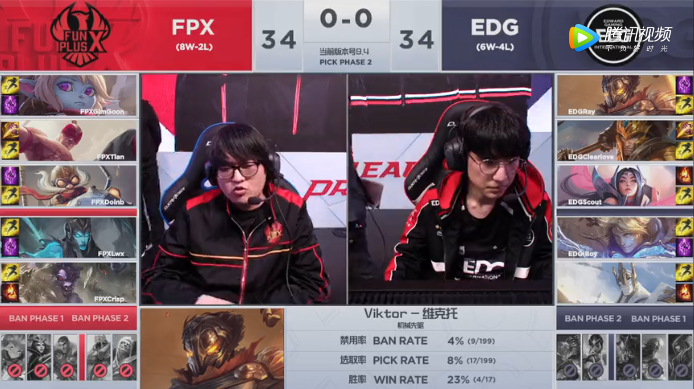 2019LPL春季赛常规赛3月15日EDG vs FPX比赛视频回顾