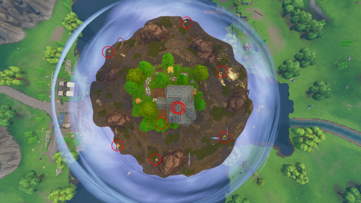 《堡垒之夜》空中小岛资源打法介绍