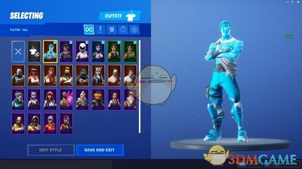 《堡垒之夜》冰冻传说系列皮肤首次曝光