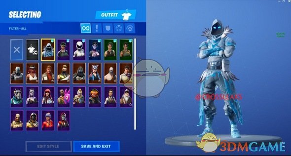 《堡垒之夜》冰冻传说系列皮肤首次曝光