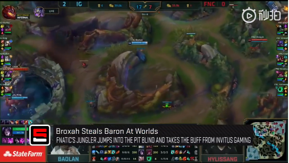 ESPN年度最佳电竞镜头：IG对阵KT上演极限换家