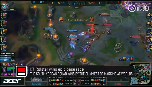 ESPN年度最佳电竞镜头：IG对阵KT上演极限换家