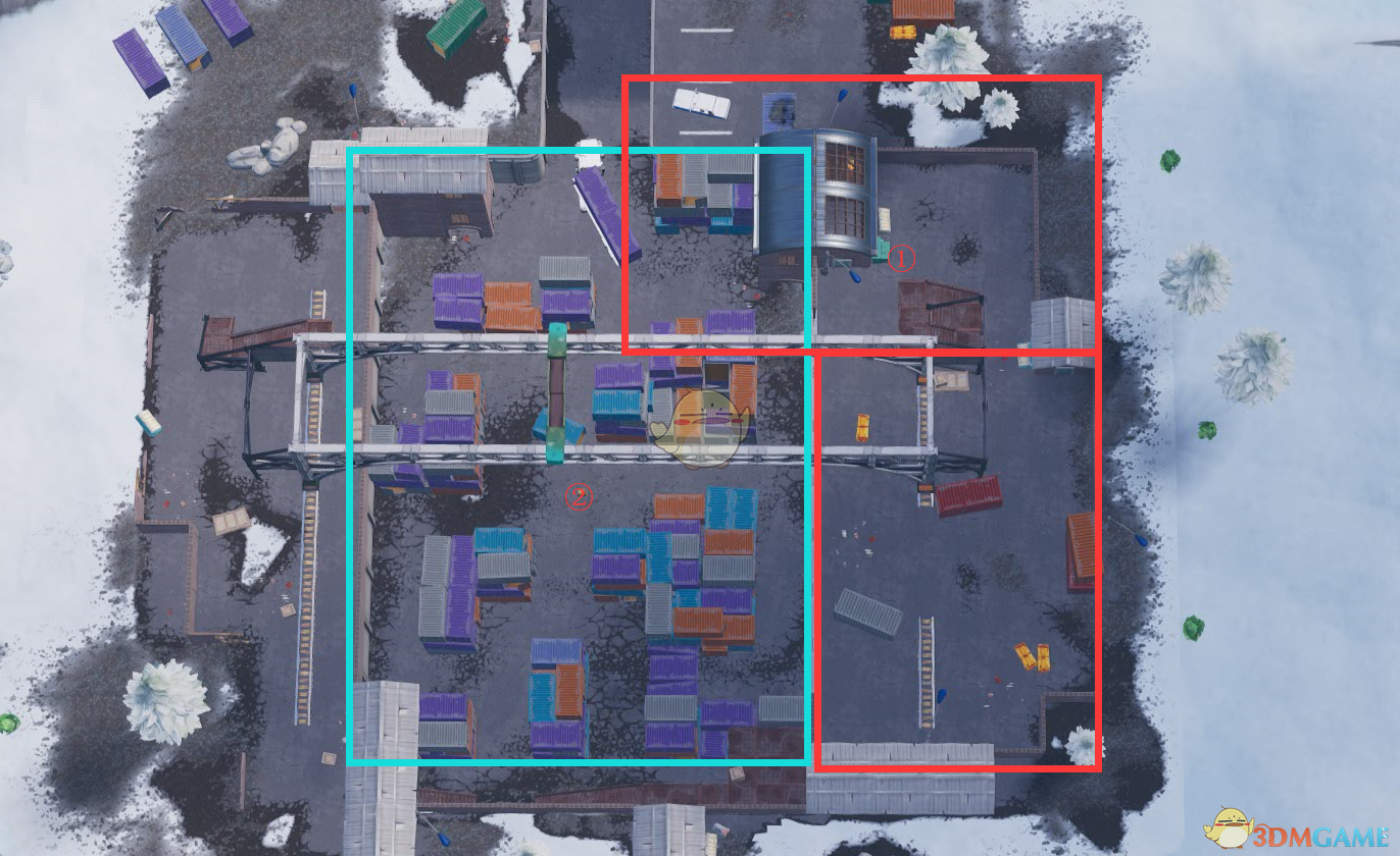 《堡垒之夜》集装箱区域打法教学