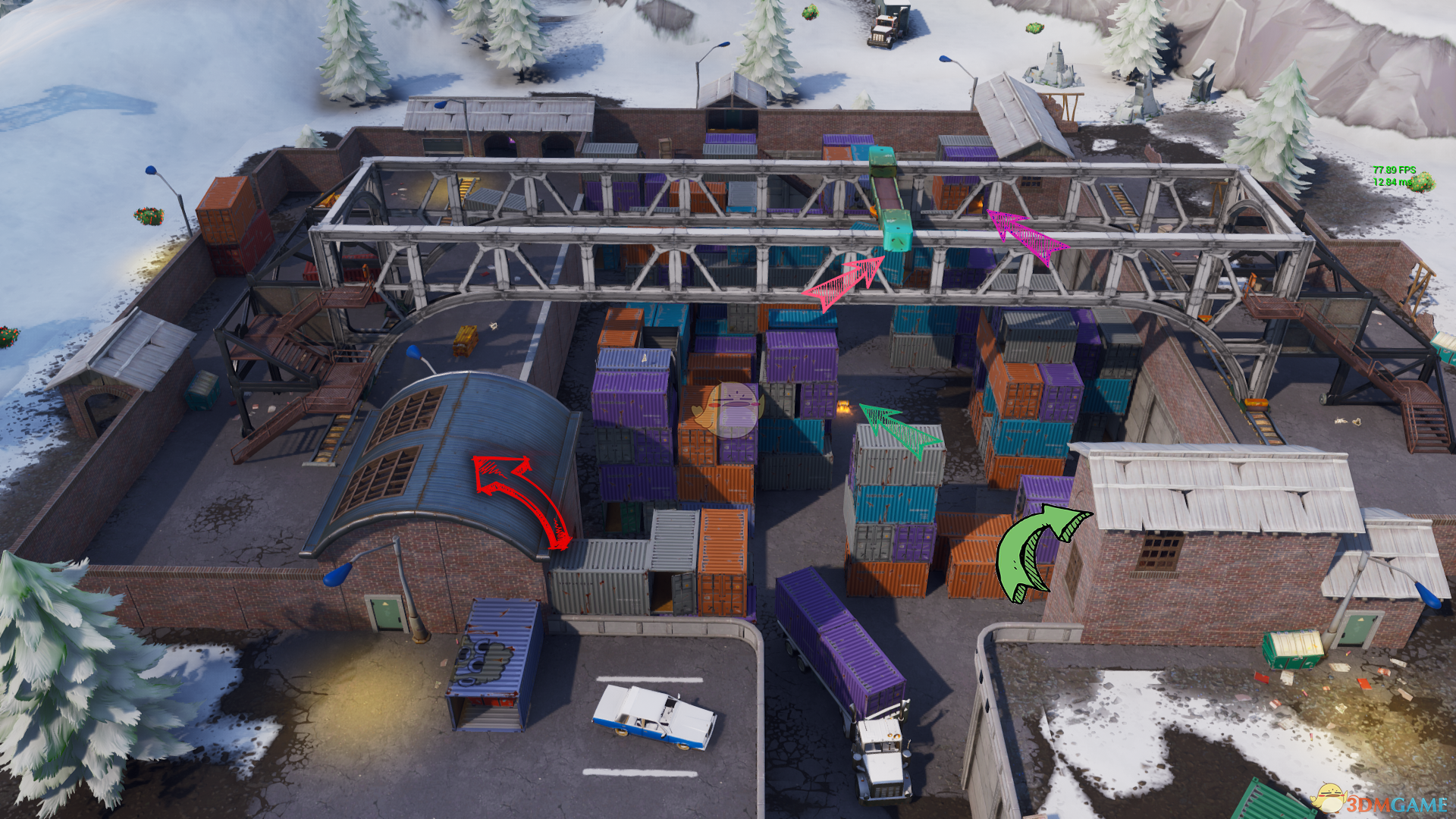 《堡垒之夜》集装箱区域打法教学