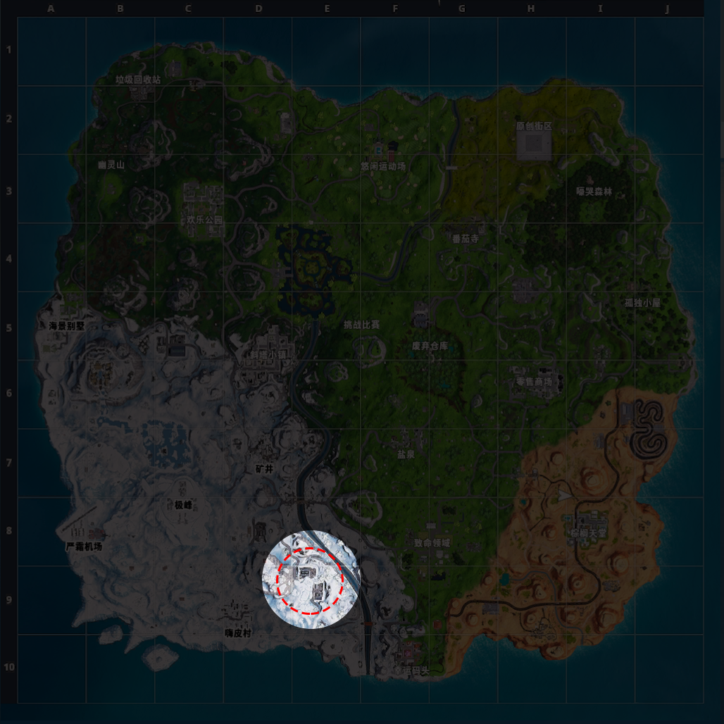 《堡垒之夜》野区资源点介绍