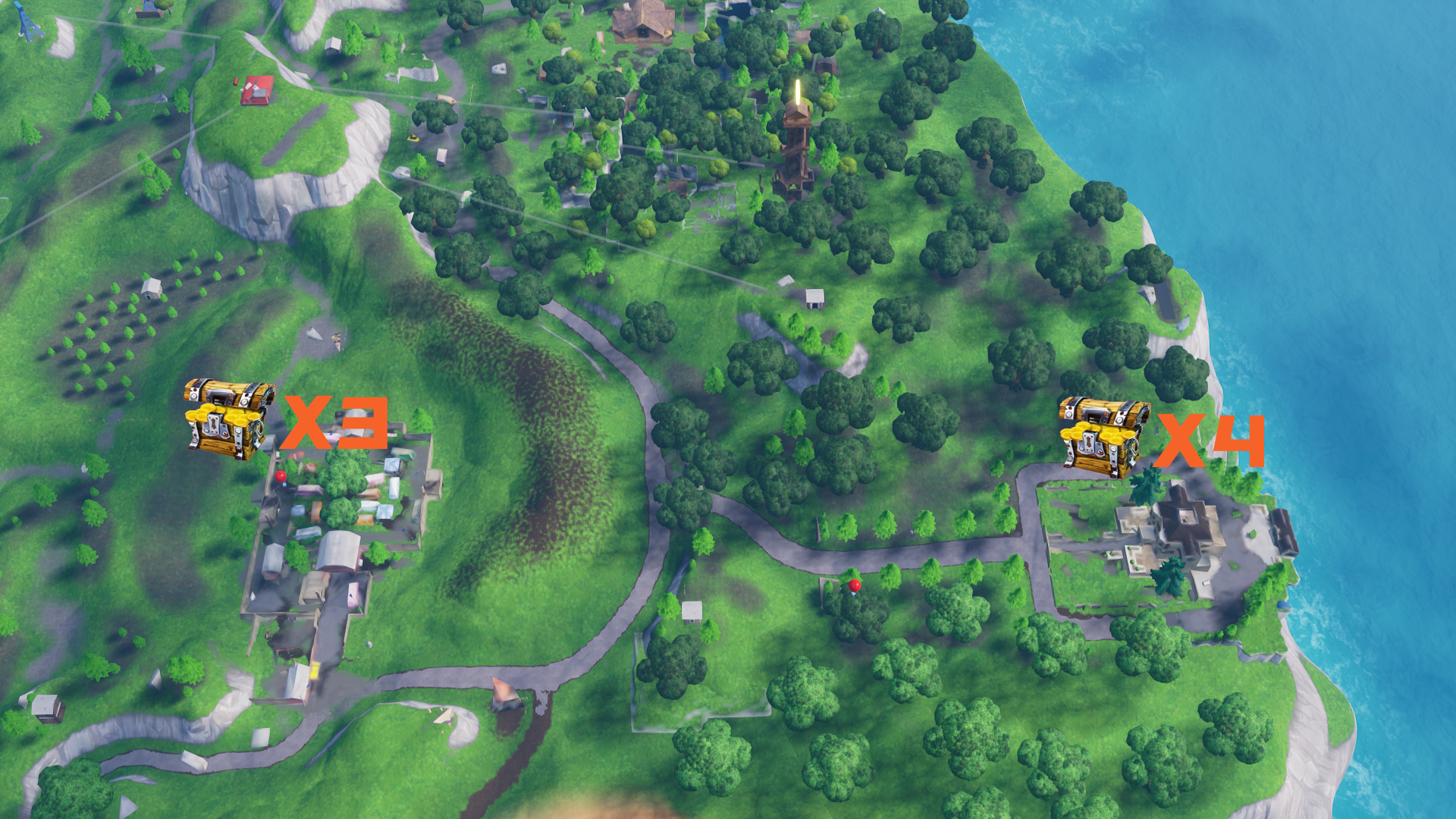 《堡垒之夜》野区资源点介绍