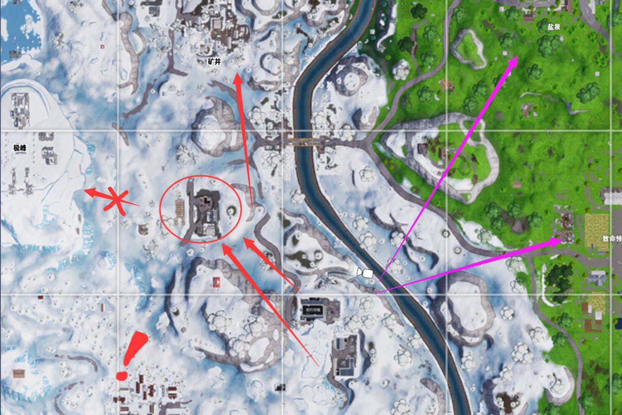 《堡垒之夜》野区资源点介绍