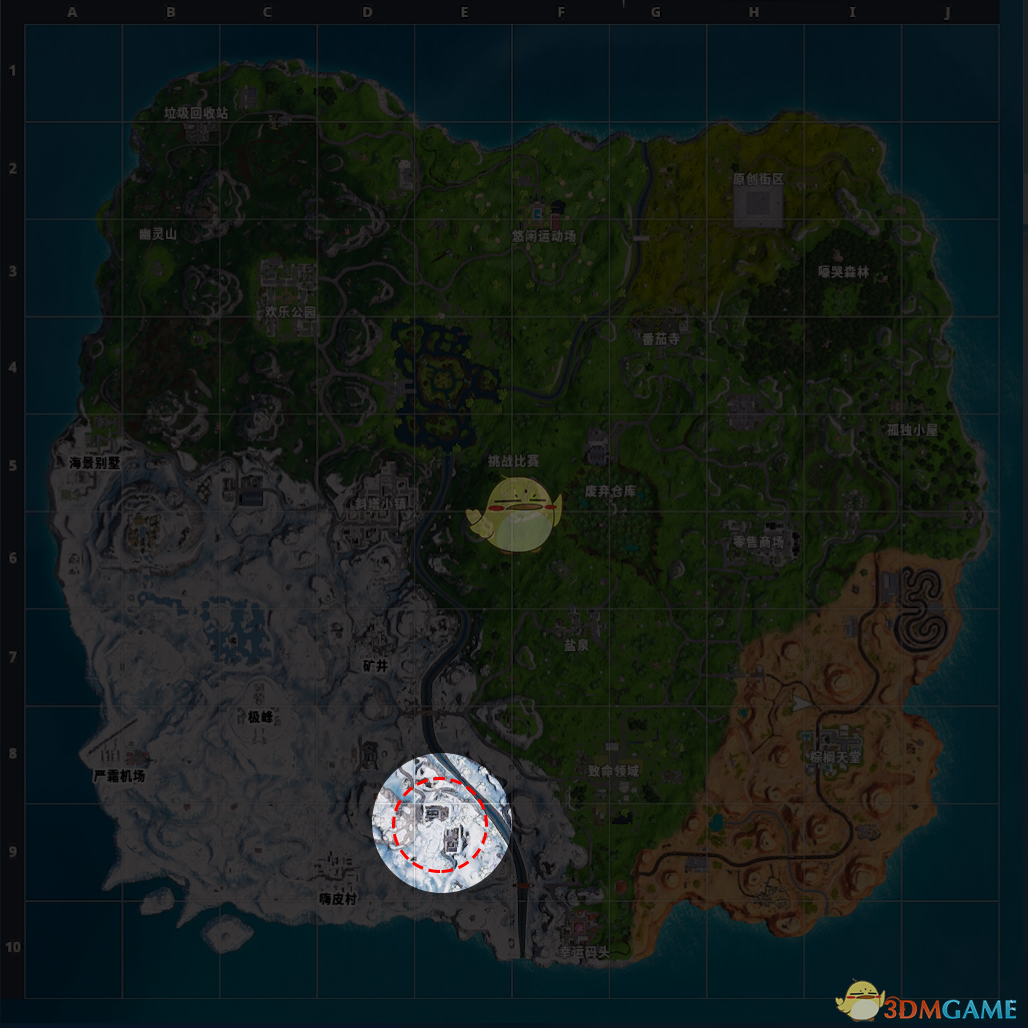 《堡垒之夜》组排野区跳点攻略