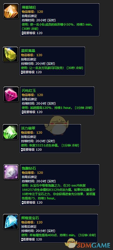 《WOW》8.1达萨罗团本掉落王冠特效宝石效果一览