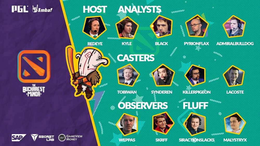 PGL官推公布布加勒斯特Minor直播团队成员，又见小B神