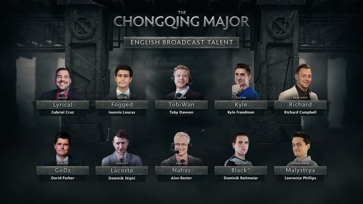 《DOTA2》重庆Major解说团队正式公布，布狗不在其列