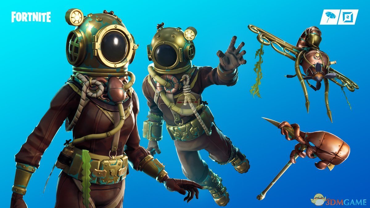 《堡垒之夜》2月22日商城更新 深海主宰皮肤登场