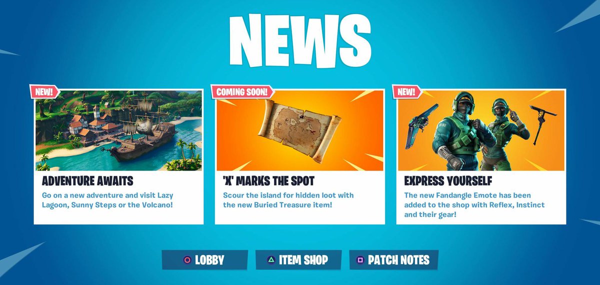 《堡垒之夜》藏宝图即将登场