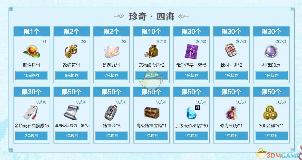 《天涯明月刀》四海珍奇活动玩法攻略