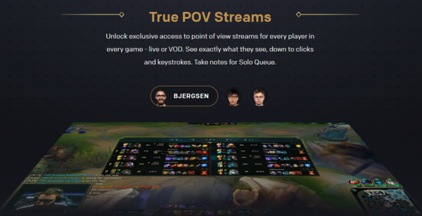 《LOL》将新增全新观赛服务 以选手第一视角观赛