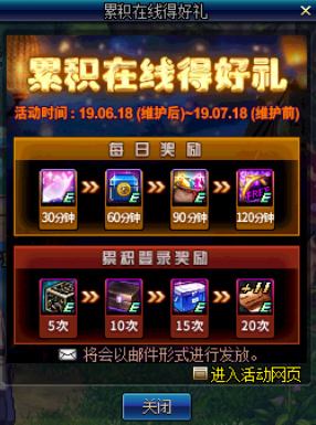 《DNF》11周年庆累积在线得好礼奖励一览