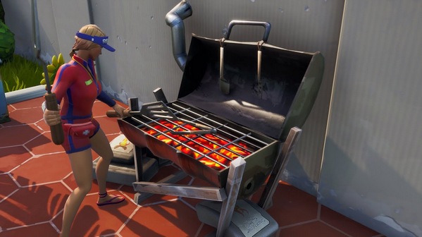 《堡垒之夜》使用烧烤用具十字镐破坏烧烤架任务攻略