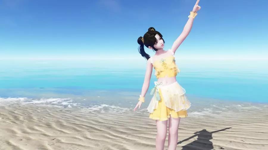 《天涯明月刀》2019泳装浪花一朵朵外观预览