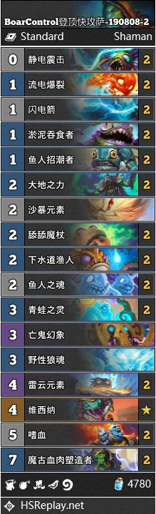 《炉石传说》奥丹姆奇兵BoarControl登顶快攻萨卡组推荐