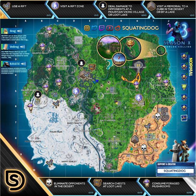 《堡垒之夜》第十赛季世界碰撞任务汇总