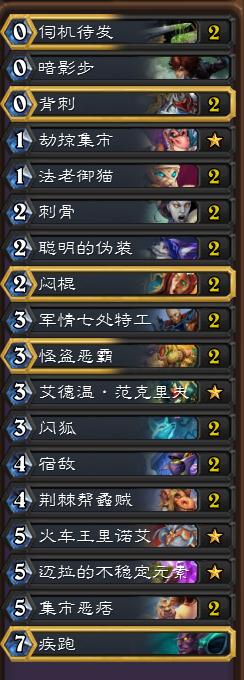 《炉石传说》奥丹姆奇兵标准劫掠集市任务贼介绍