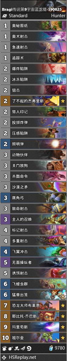 《炉石传说》奥丹姆奇兵8月末期T1卡组汇总