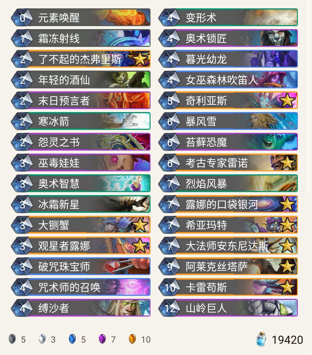 《炉石传说》奥丹姆奇兵Muzzy宇宙法卡组推荐