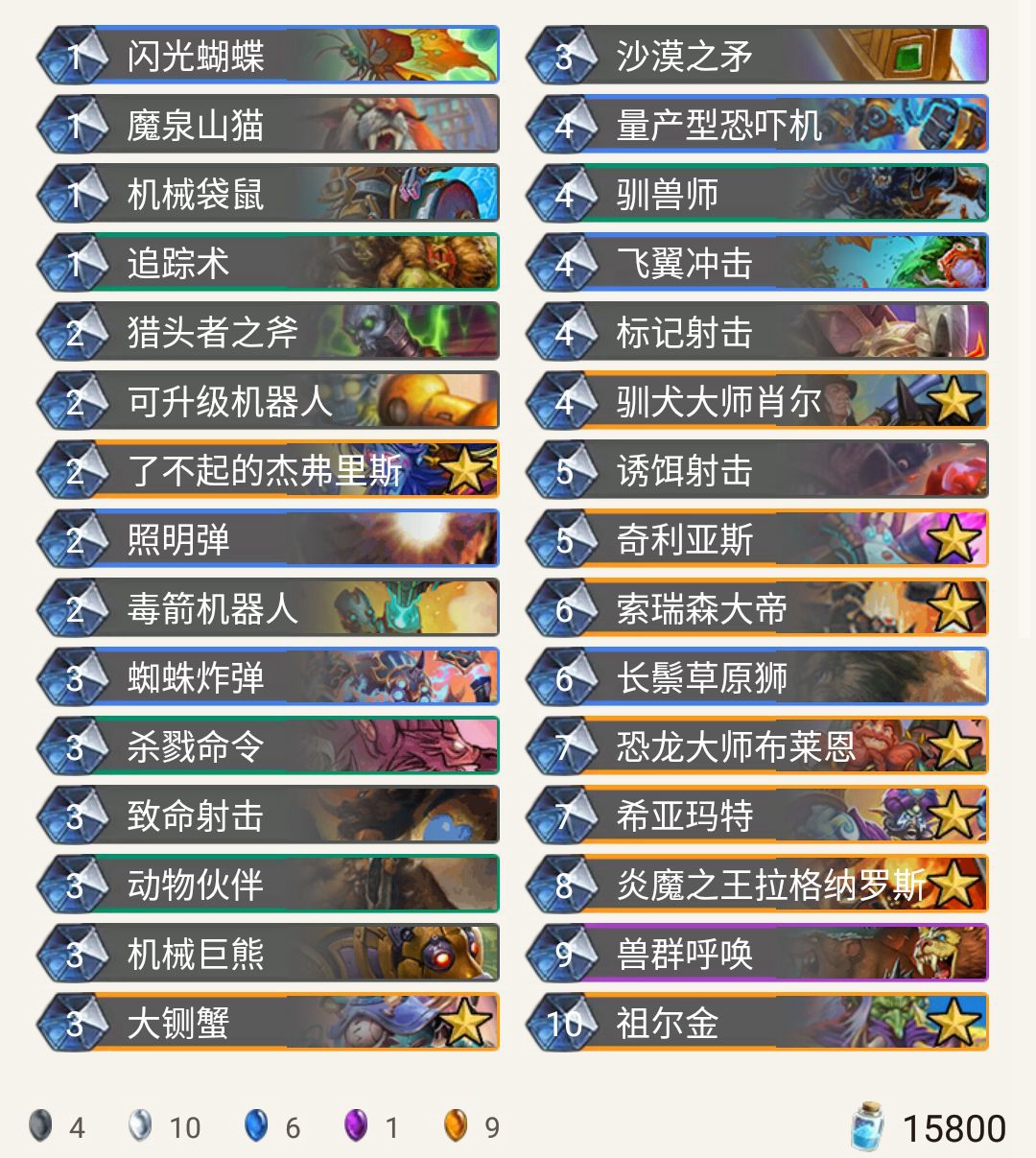 《炉石传说》奥丹姆奇兵NickChipper宇宙机械猎卡组推荐