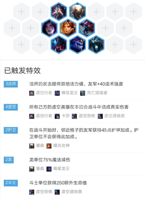 《LOL》云顶之弈9.20版本虚空护卫双龙法阵容攻略