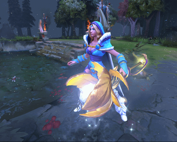 《dota2》2019珍宝之瓶纯金寒冰菁华饰品外观