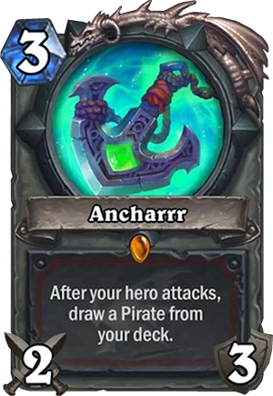 《炉石传说》巨龙降临战士传说武器“海盗之锚”