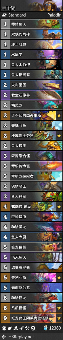 《炉石传说》巨龙降临圣骑士卡组构筑推荐