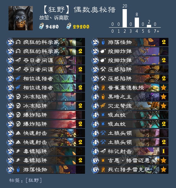 《炉石传说》2020狂野强势卡组推荐