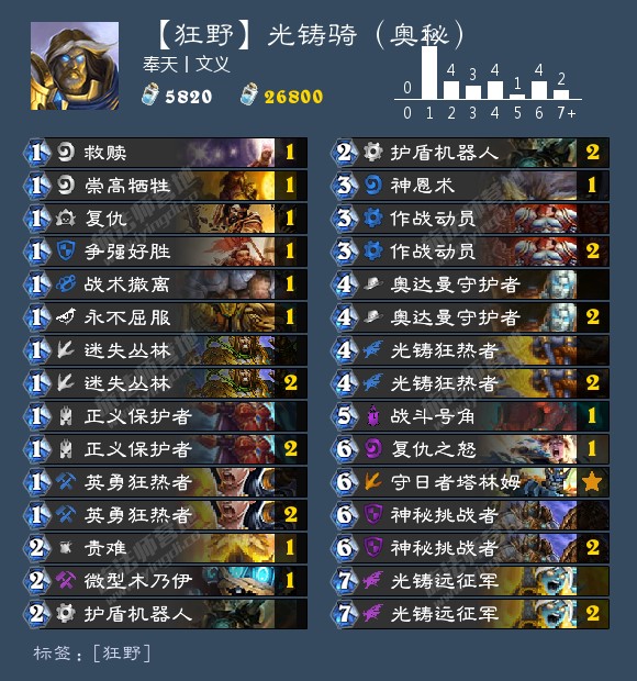 《炉石传说》2020狂野强势卡组推荐